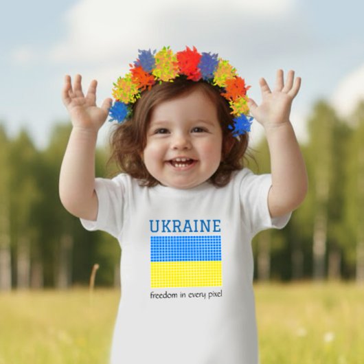Flagge der UKRAINE Baby T-shirt