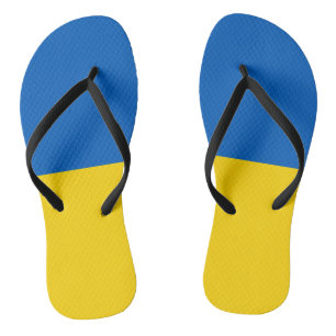 Flagge der Ukraine Badesandalen