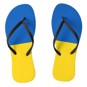 Flagge der Ukraine Badesandalen