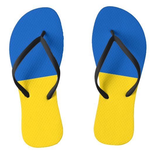Flagge der Ukraine Badesandalen (Fußbett)