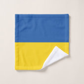 Flagge der Ukraine Badhandtuch Set (Waschlappen)