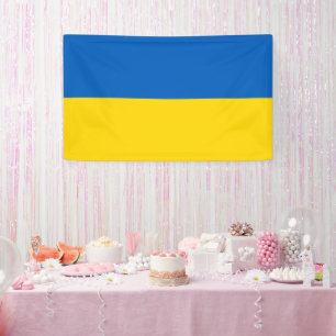 Flagge der Ukraine Banner