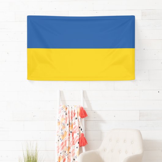 Flagge der Ukraine Banner (Insitu)