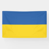 Flagge der Ukraine Banner (Horizontal)