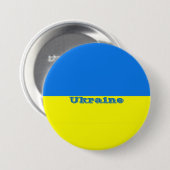 Flagge der Ukraine Button (Vorne & Hinten)