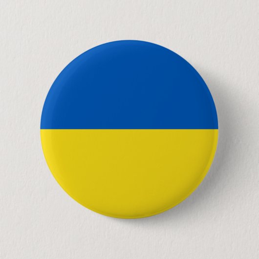 Flagge der Ukraine Button (Vorderseite)