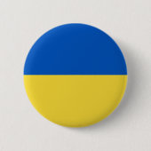 Flagge der Ukraine Button (Vorderseite)