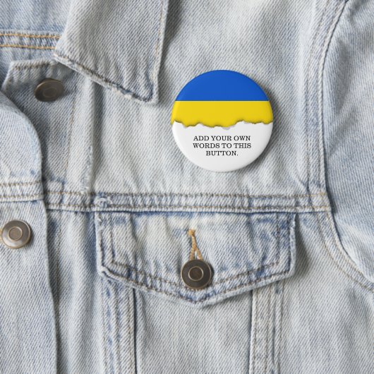 Flagge der Ukraine Button (Beispiel)