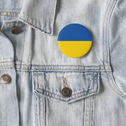 Flagge der Ukraine Button (Beispiel)