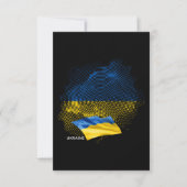 Flagge der Ukraine Dankeskarte (Vorderseite)