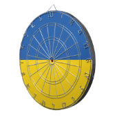 Flagge der Ukraine Dartscheibe (Vorderseite rechts)