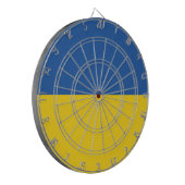 Flagge der Ukraine Dartscheibe (Vorderseite Links)