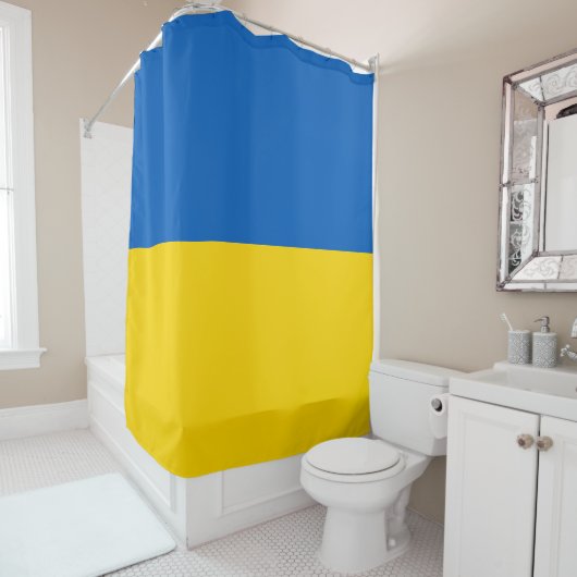 Flagge der Ukraine Duschvorhang (Beispiel)