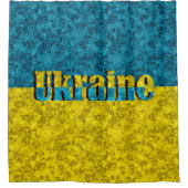 Flagge der Ukraine Duschvorhang (Vorderseite)