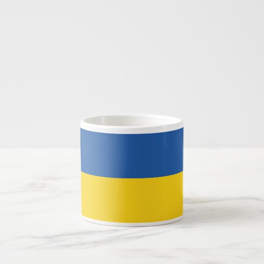 Flagge der Ukraine Espressotasse (Vorderseite)