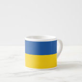 Flagge der Ukraine Espressotasse (Vorderseite Rechts)