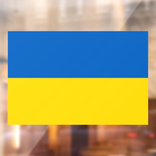 Flagge der Ukraine Fensteraufkleber (Blatt 2)