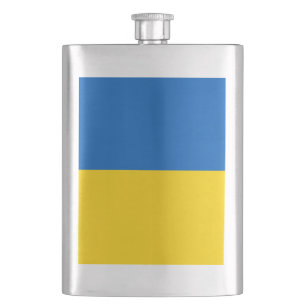Flagge der Ukraine Flachmann