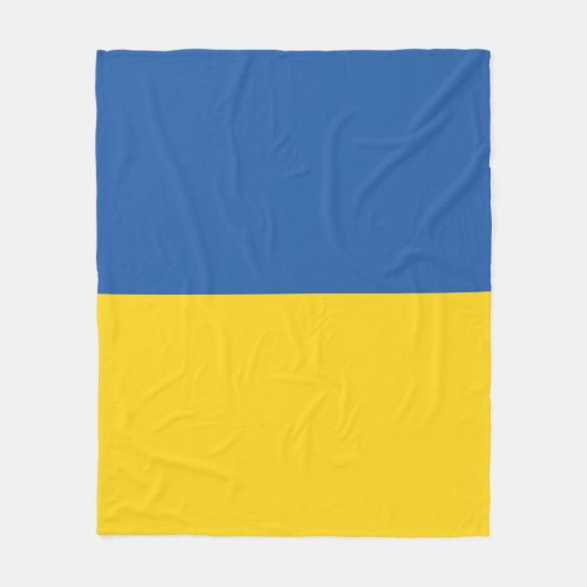 Flagge der Ukraine Fleecedecke (Vorderseite)