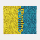 Flagge der Ukraine Fleecedecke (Vorderseite (Horizontal))