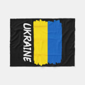 Flagge der Ukraine Fleecedecke (Vorderseite (Horizontal))