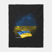 Flagge der Ukraine Fleecedecke (Vorderseite)