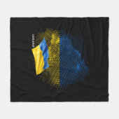 Flagge der Ukraine Fleecedecke (Vorderseite (Horizontal))