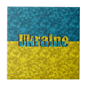 Flagge der Ukraine Fliese