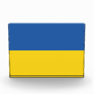 Flagge der Ukraine Fotoblock