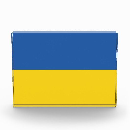 Flagge der Ukraine Fotoblock (Vorderseite)