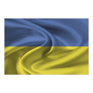 Flagge der Ukraine Fotodruck