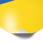 Flagge der Ukraine Fotodruck (Ecke)