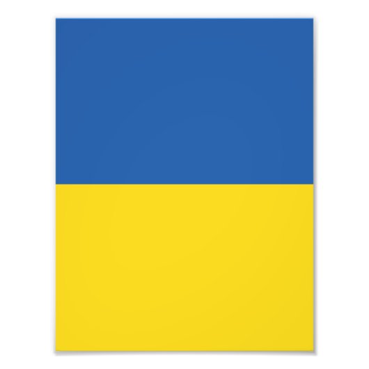 Flagge der Ukraine Fotodruck (Vorne)