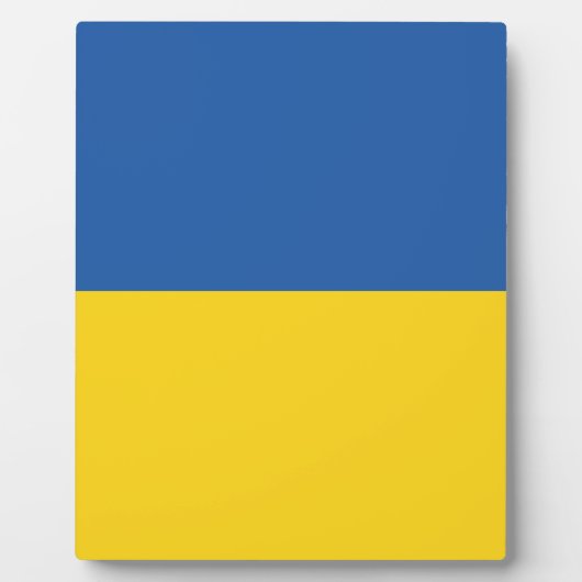 Flagge der Ukraine Fotoplatte (Vorderseite)