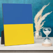 Flagge der Ukraine Fotoplatte (Seite)