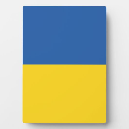 Flagge der Ukraine Fotoplatte (Vorderseite)