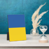 Flagge der Ukraine Fotoplatte (Seite)