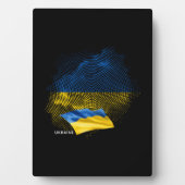 Flagge der Ukraine Fotoplatte (Vorderseite)
