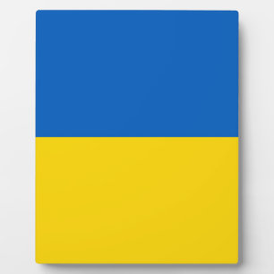 Flagge der Ukraine Fotoplatte
