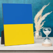 Flagge der Ukraine Fotoplatte (Seite)