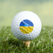 Flagge der Ukraine - Freiheit - Frieden - Solidari Golfball (Insitu T-Shirt)