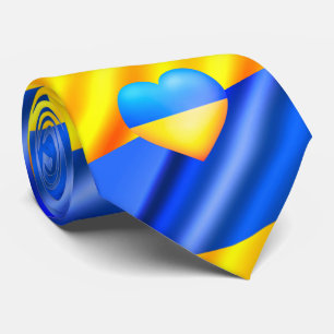 Flagge der Ukraine - Frieden - Freiheit Neck Tie Krawatte