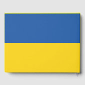 Flagge der Ukraine Gästebuch (Rückseite)