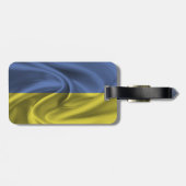 Flagge der Ukraine Gepäckanhänger (Rückseite horizontal)