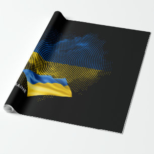 Flagge der Ukraine Geschenkpapier