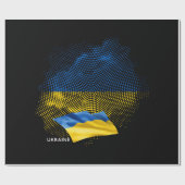 Flagge der Ukraine Geschenkpapier (Flach)