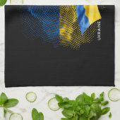 Flagge der Ukraine Geschirrtuch (Gefaltet)