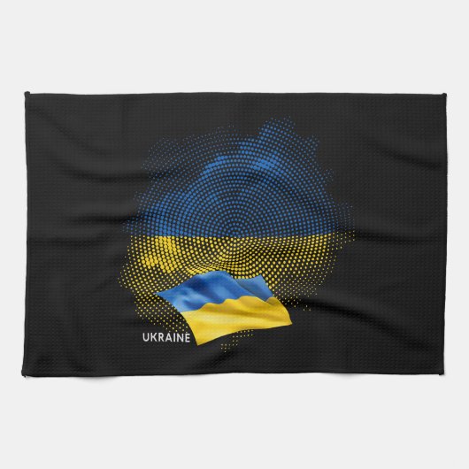 Flagge der Ukraine Geschirrtuch (Horizontal)