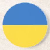 Flagge der Ukraine Getränkeuntersetzer (Vorne)