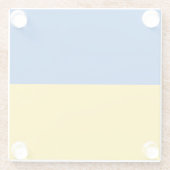 Flagge der Ukraine Glasuntersetzer (Rückseite)